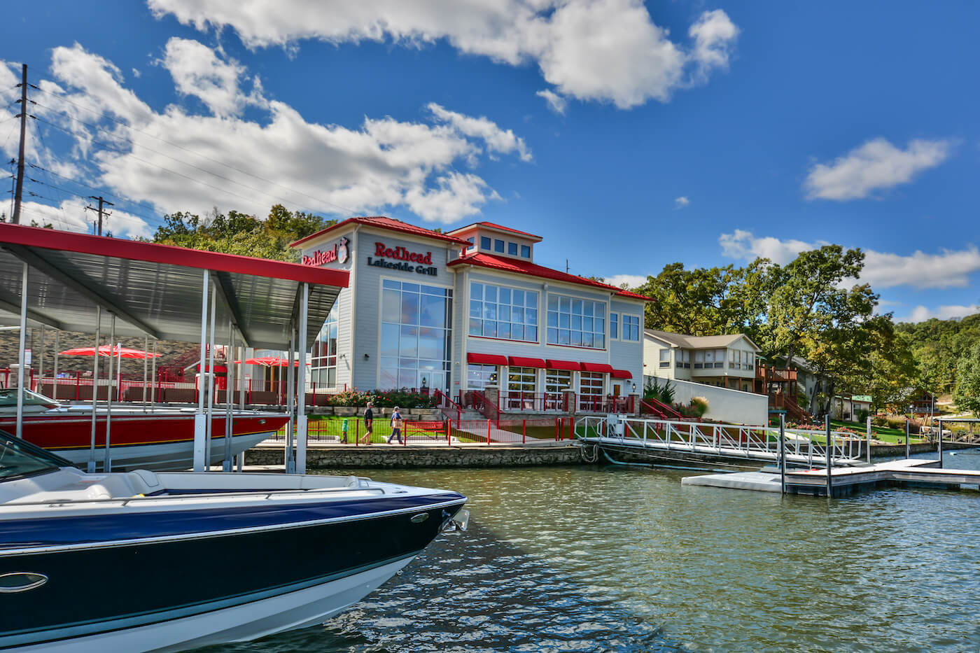 Redhead Lakeside Grille From The Water